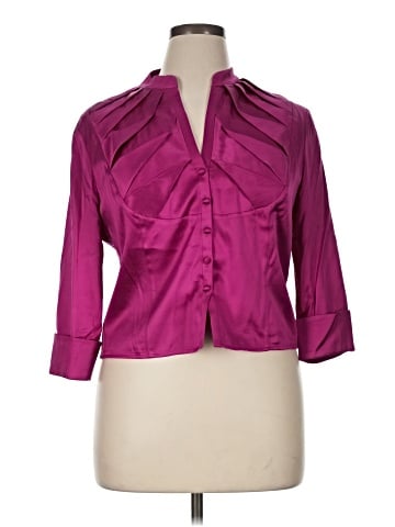 Kay Unger 3/4 Sleeve Silk Top (view 1)
