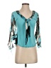 Assorted Brands Teal 3/4 Sleeve Blouse Size 2 - photo 1