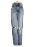 RE/DONE 100% Cotton Hearts Blue Jeans Size 25 waist - photo 1