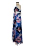 Express 100% Polyester Floral Blue Cocktail Dress Size XS - photo 5