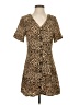 Pink Lily 100% Polyester Animal Print Brown Casual Dress Size S - photo 1