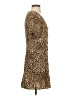 Pink Lily 100% Polyester Animal Print Brown Casual Dress Size S - photo 4