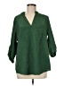 Emery Rose 100% Polyester Green 3/4 Sleeve Blouse Size M - photo 1