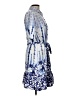 Peter Som 100% Polyester Print Blue Casual Dress Size 12 - photo 4