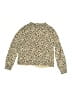 Crown & Ivy 100% Cotton Animal Print Gold Pullover Sweater Size XL (kids) - photo 2
