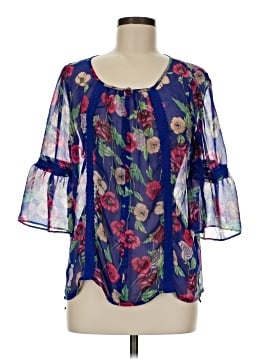 LC Lauren Conrad 3/4 Sleeve Blouse (view 1)