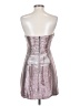 Storia 100% Polyester Metallic Silver Cocktail Dress Size S - photo 2