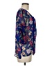 LC Lauren Conrad 100% Polyester Blue 3/4 Sleeve Blouse Size M - photo 4