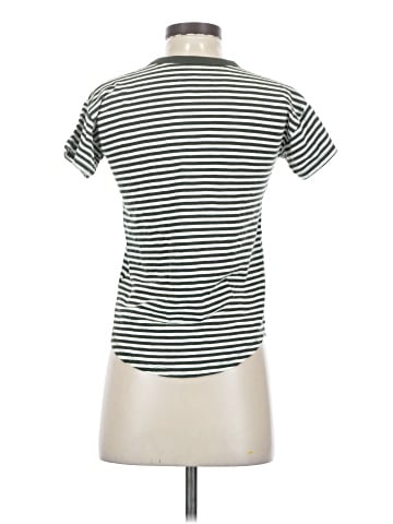 Madewell Whisper Cotton Rib-Crewneck Tee in Damien Stripe (view 2)