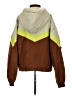 Lush 100% Nylon Color Block Brown Windbreaker Size S - photo 2