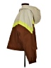 Lush 100% Nylon Color Block Brown Windbreaker Size S - photo 5