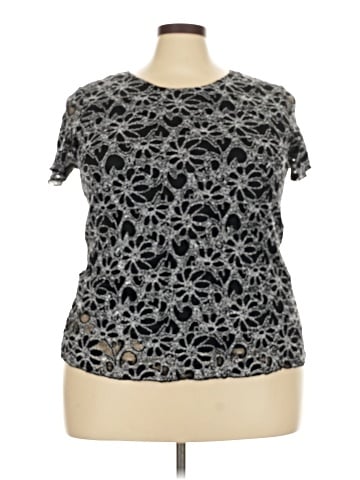 Brittany Black Short Sleeve Top (view 1)