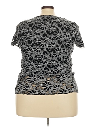 Brittany Black Short Sleeve Top (view 2)