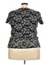 Brittany Black Silver Short Sleeve Top Size 2X - photo 2