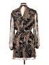 City Studio 100% Polyester Paisley Gray Casual Dress Size L - photo 2