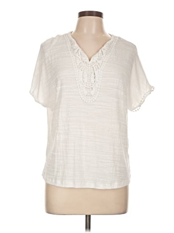 Cable & Gauge Short Sleeve Blouse (view 1)