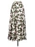 Parker 100% Polyester Tropical White Casual Skirt Size 2 - photo 2