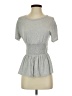 Soprano Gray Short Sleeve Top Size S - photo 1