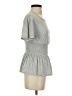 Soprano Gray Short Sleeve Top Size S - photo 4