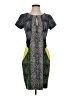 BCBGMAXAZRIA Graphic Gray Cocktail Dress Size S - photo 1