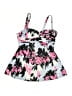 Unbranded Floral Gray Swimsuit Top Size M - photo 1