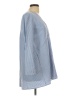 Theory 100% Cotton Blue 3/4 Sleeve Blouse Size L - photo 4