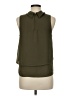 Monteau 100% Polyester Green Sleeveless Blouse Size M - photo 2