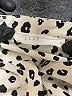 Lush 100% Polyester Animal Print Ivory 3/4 Sleeve Blouse Size M - photo 7