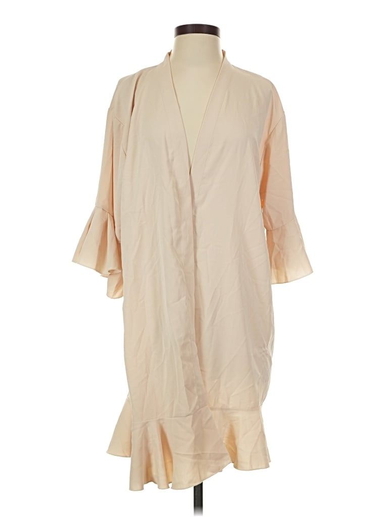 Pre-owned Unbranded Kimono In Tan