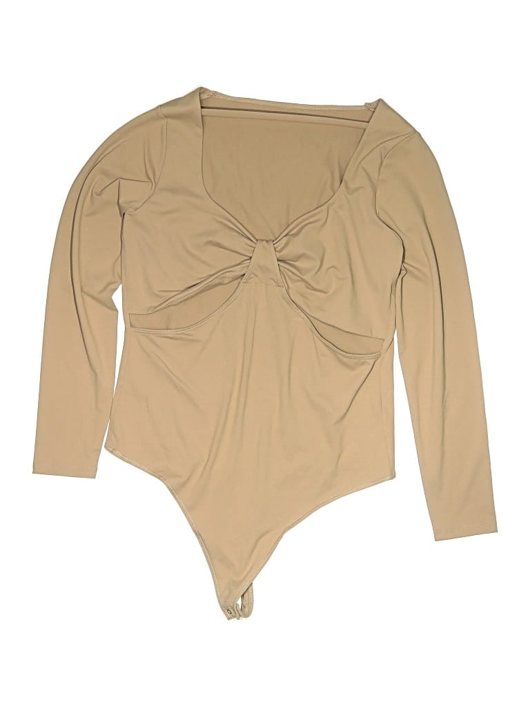 Pre-owned Abercrombie & Fitch Bodysuit In Tan