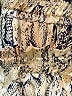 Unbranded 100% Polyester Animal Print Gold Shorts Size L - photo 3
