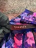 Tahari Floral Purple Blue Sleeveless Blouse Size S - photo 7