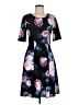Cooper St 100% Polyester Print Black Casual Dress Size 6 - photo 1