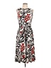 Jones Studio Print Gray Casual Dress Size L - photo 1