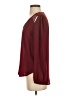 Lily White 100% Polyester Burgundy Long Sleeve Blouse Size S - photo 5