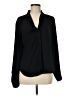 Halogen 100% Polyester Black Long Sleeve Blouse Size M - photo 1