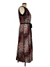 Perceptions Animal Print Burgundy Cocktail Dress Size L - photo 4