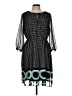 Worthington 100% Polyester Polka Dots Black Casual Dress Size 10 - photo 1