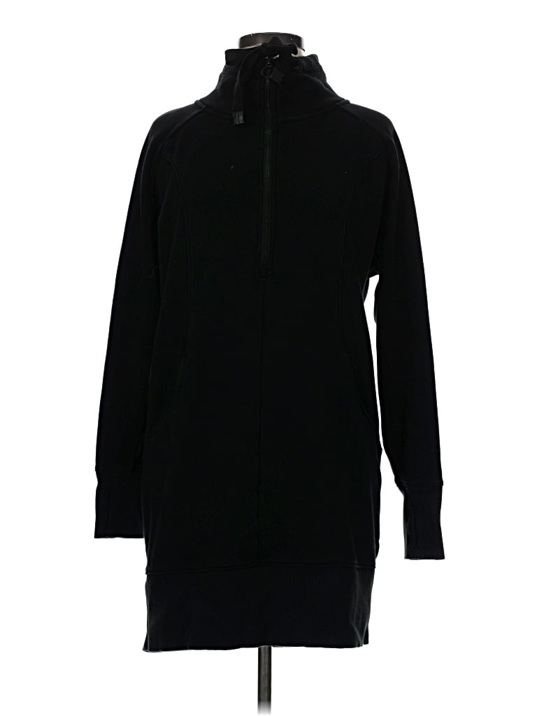 Pre-owned Athleta Fleece Jacket In Black