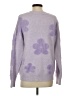 Calvin Klein Floral Purple Pullover Sweater Size S (estimated) - photo 2