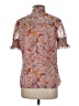 Walter Baker 100% Polyester Paisley Pink Short Sleeve Blouse Size M - photo 2