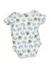 Little Beginnings Print Blue Short Sleeve Onesie Size 3-6 mo - photo 2