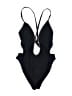 Shade & Shore Black One Piece Swimsuit Size 4 - photo 1