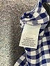 UNTUCKit 100% Cotton Checkered-gingham Blue Long Sleeve Blouse Size 6 - photo 8