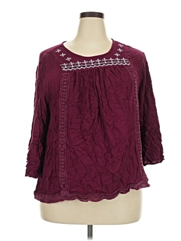 St. John's Bay 3/4 Sleeve Blouse (view 1)