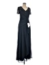 Xscape 100% Polyester Gray Black Cocktail Dress Size 8 - photo 1