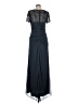 Xscape 100% Polyester Gray Black Cocktail Dress Size 8 - photo 2