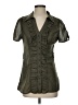 mYTH 100% Polyester Green Short Sleeve Blouse Size S - photo 1