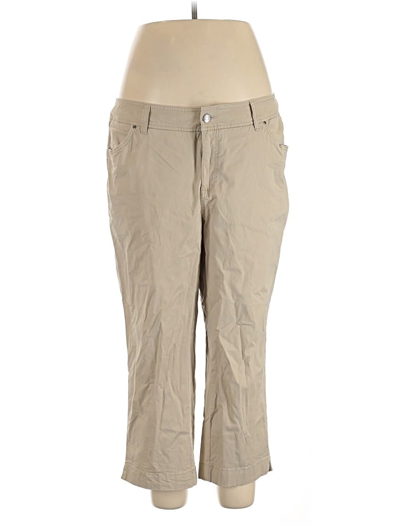 Pre-owned Sejour Khaki Pant In Tan
