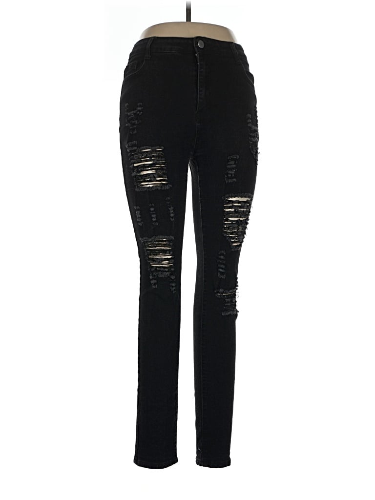 Pre-owned Shein Jeans In Black